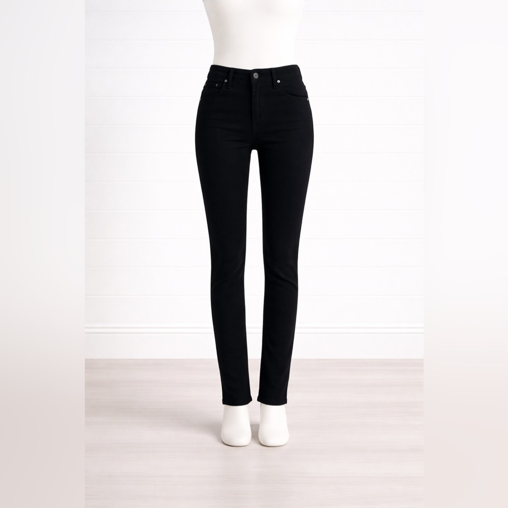 rag & bone - Cate Ankle Skinny Jeans - Black High Stretch Designer Denim - Sz 27